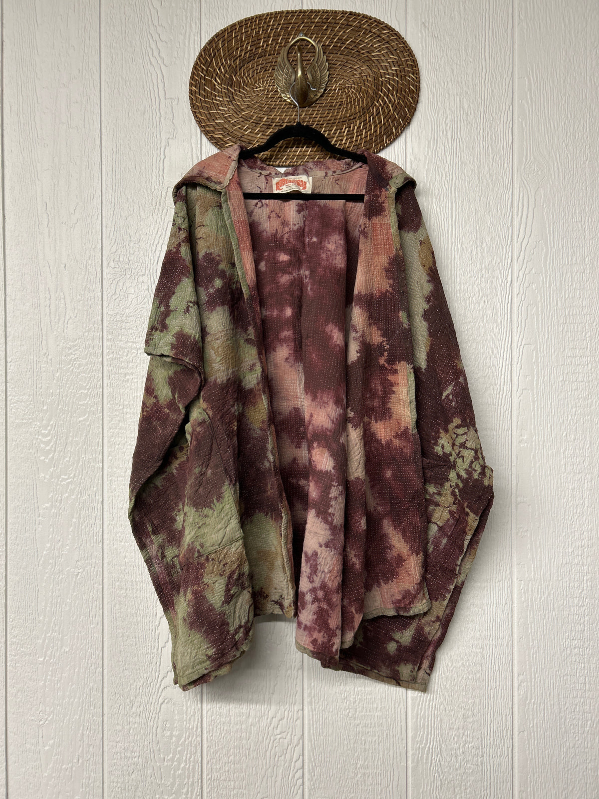 Aura Edit Fine Kantha Wanderlust Poncho 1026 009