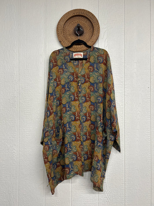 Crepe Sari Gaia Split Tunic 0226 124