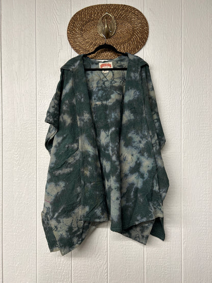 Aura Edit Fine Kantha Wanderlust Poncho 1026 017
