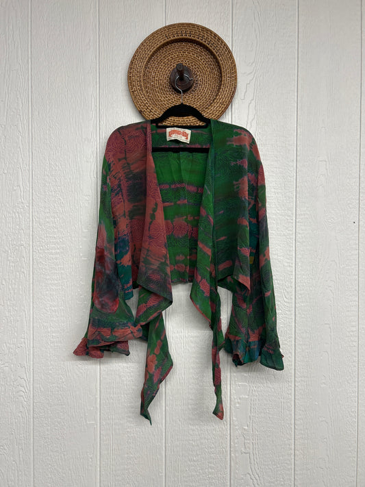 Crepe Sari Zeppelin Crop Shrug 0426 161