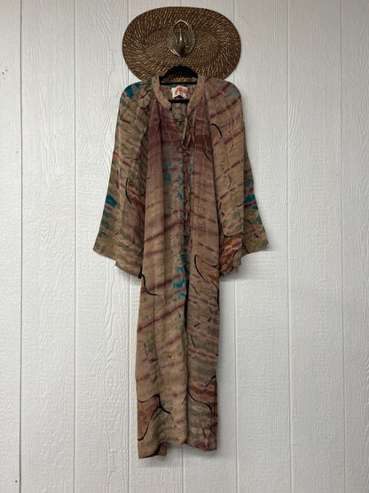 Crepe Sari Woodstock Duster Dress 0226 265