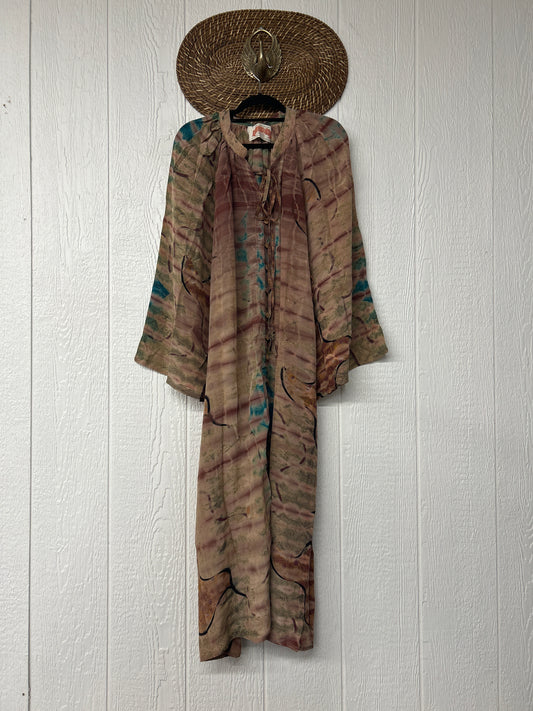 Crepe Sari Woodstock Duster Dress 0226 265