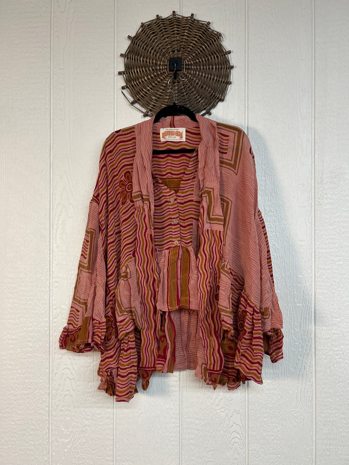 Crepe Sari Wild Rose Top 1026 073