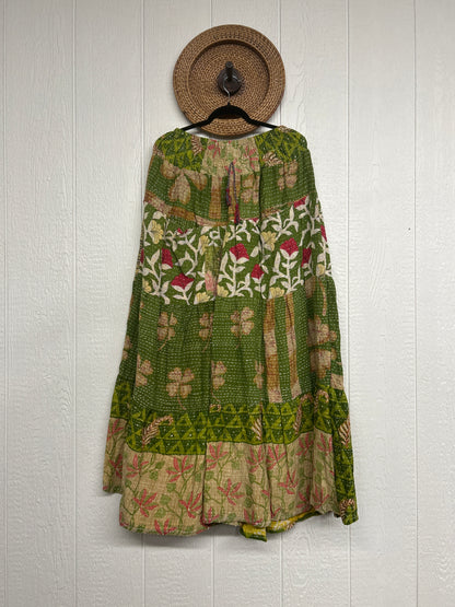 Pareo Kantha Lotus Maxi Skirt 0826 073