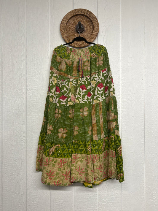Pareo Kantha Lotus Maxi Skirt 0826 073