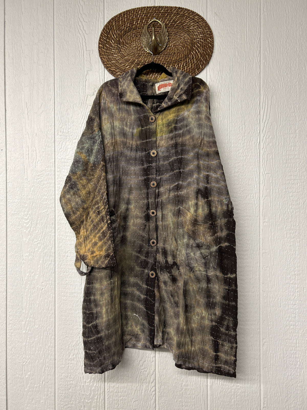 Aura Edit Koverlet Button Down Trench Coat 1026 043