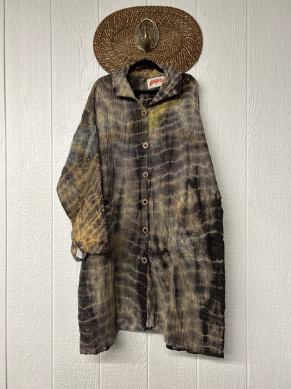 Aura Edit Koverlet Button Down Trench Coat 1026 043