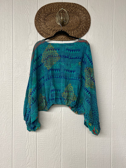 Crepe Sari Luna Crop Top 0126 246