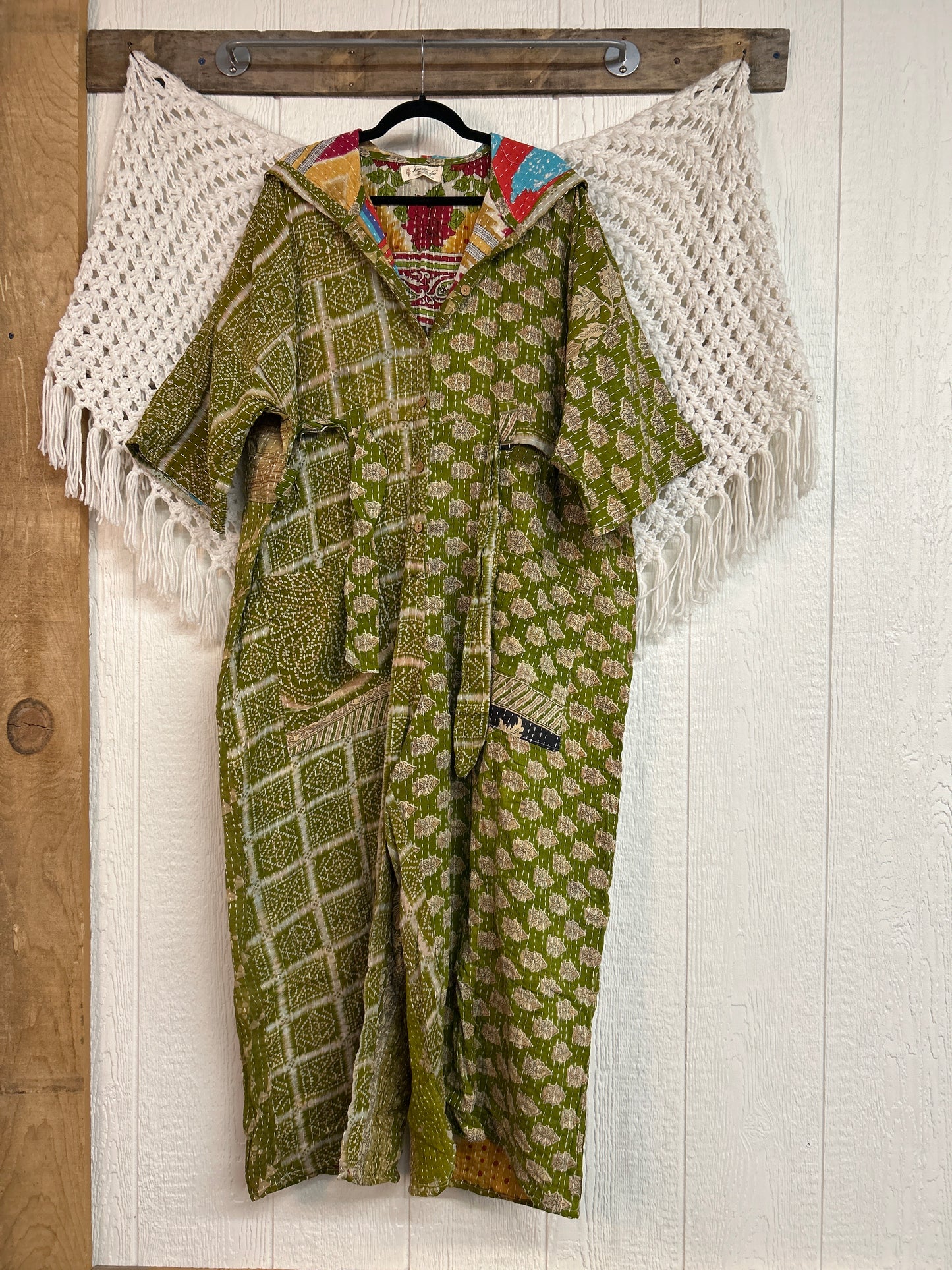 Kantha Zen Hoodie Jumpsuit 0925 239