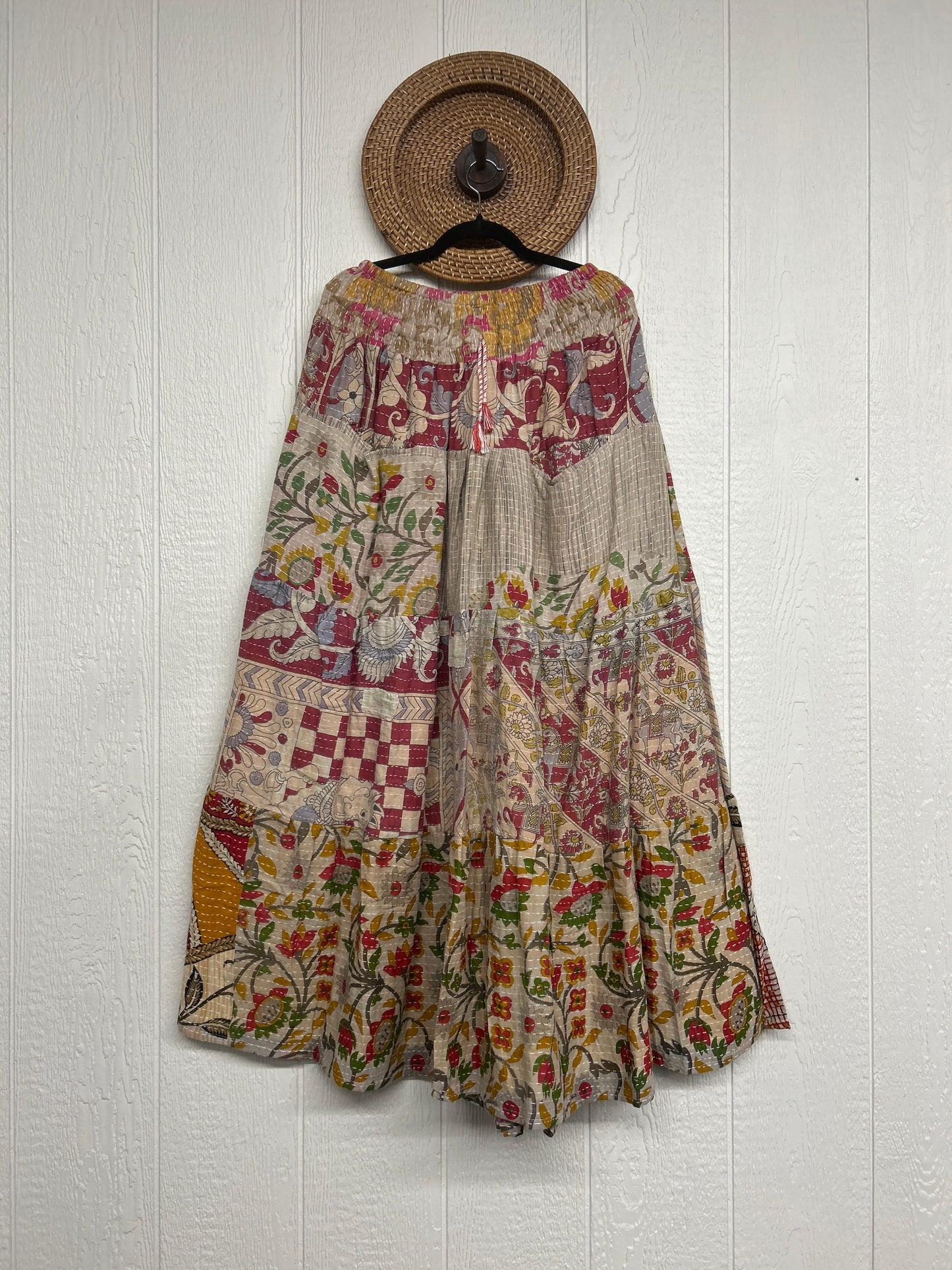 Pareo Kantha Lotus Maxi Skirt 0826 078