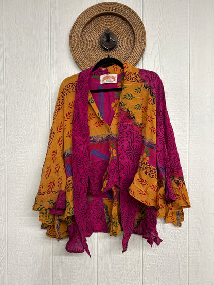 Crepe Sari Wild Rose Top 1225 079