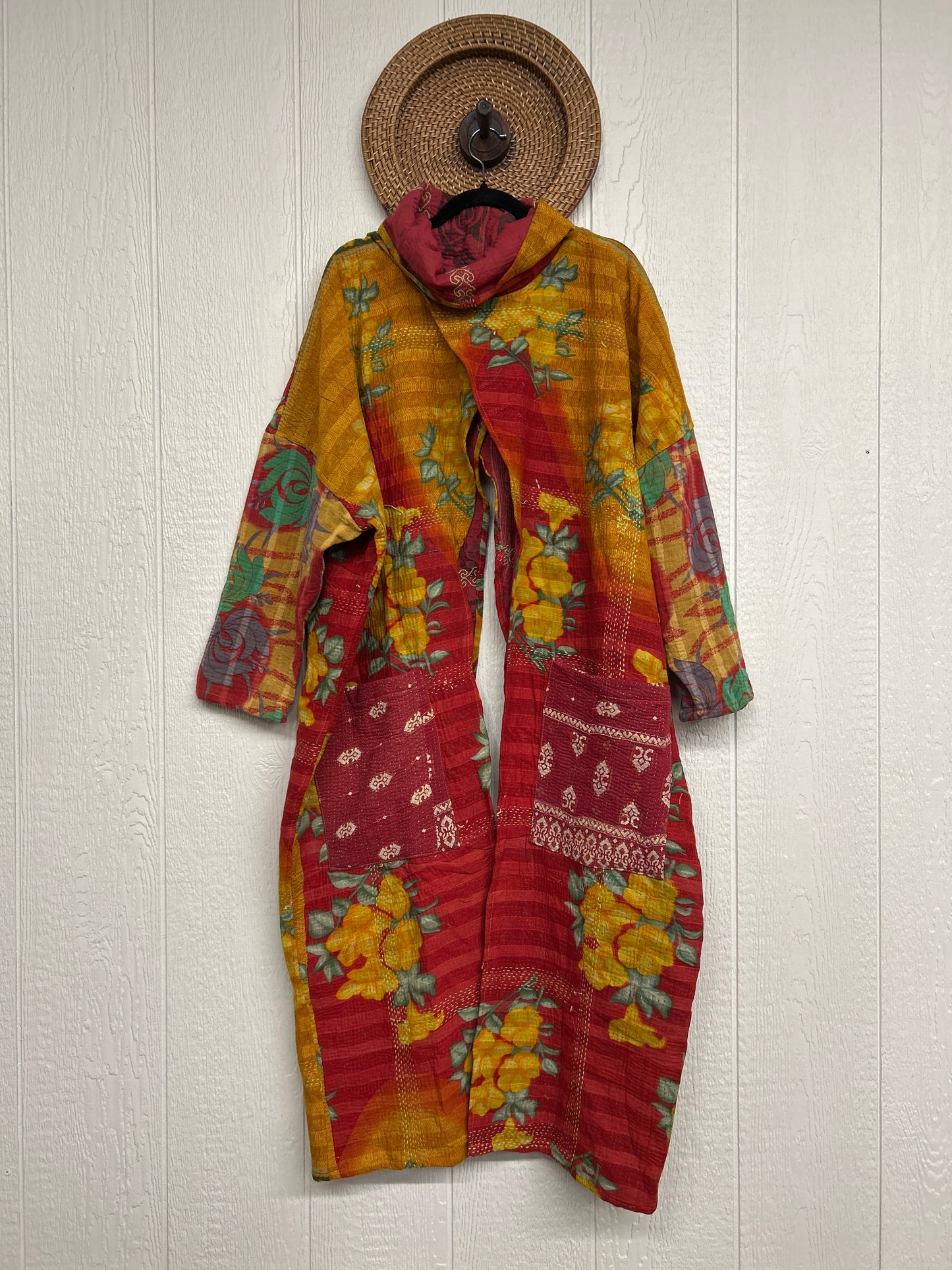 Fine Kantha Cowl Split Pullover 1225 226