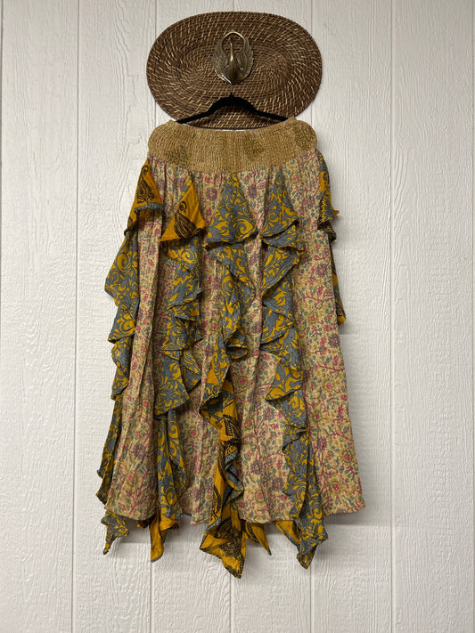 Pareo Kantha Willow Maxi Skirt 0826 177