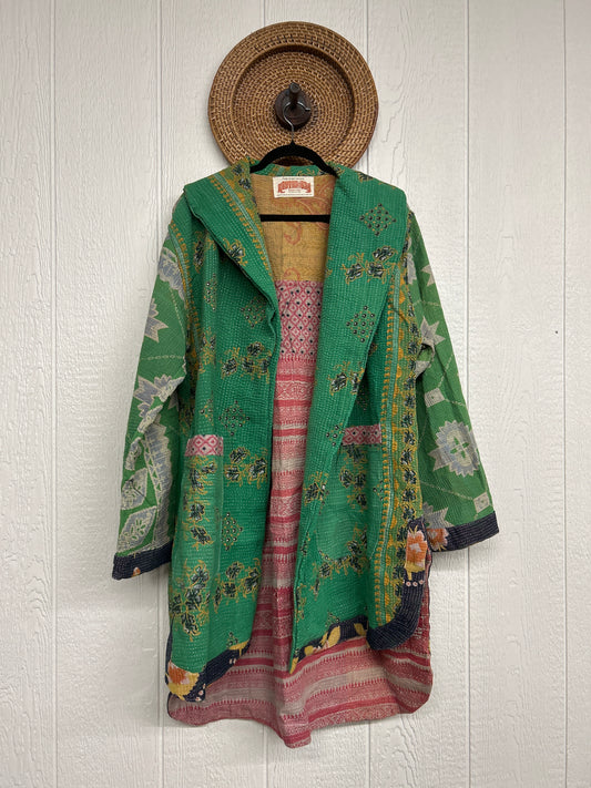 Fine Kantha Drifter Coat 1026 042