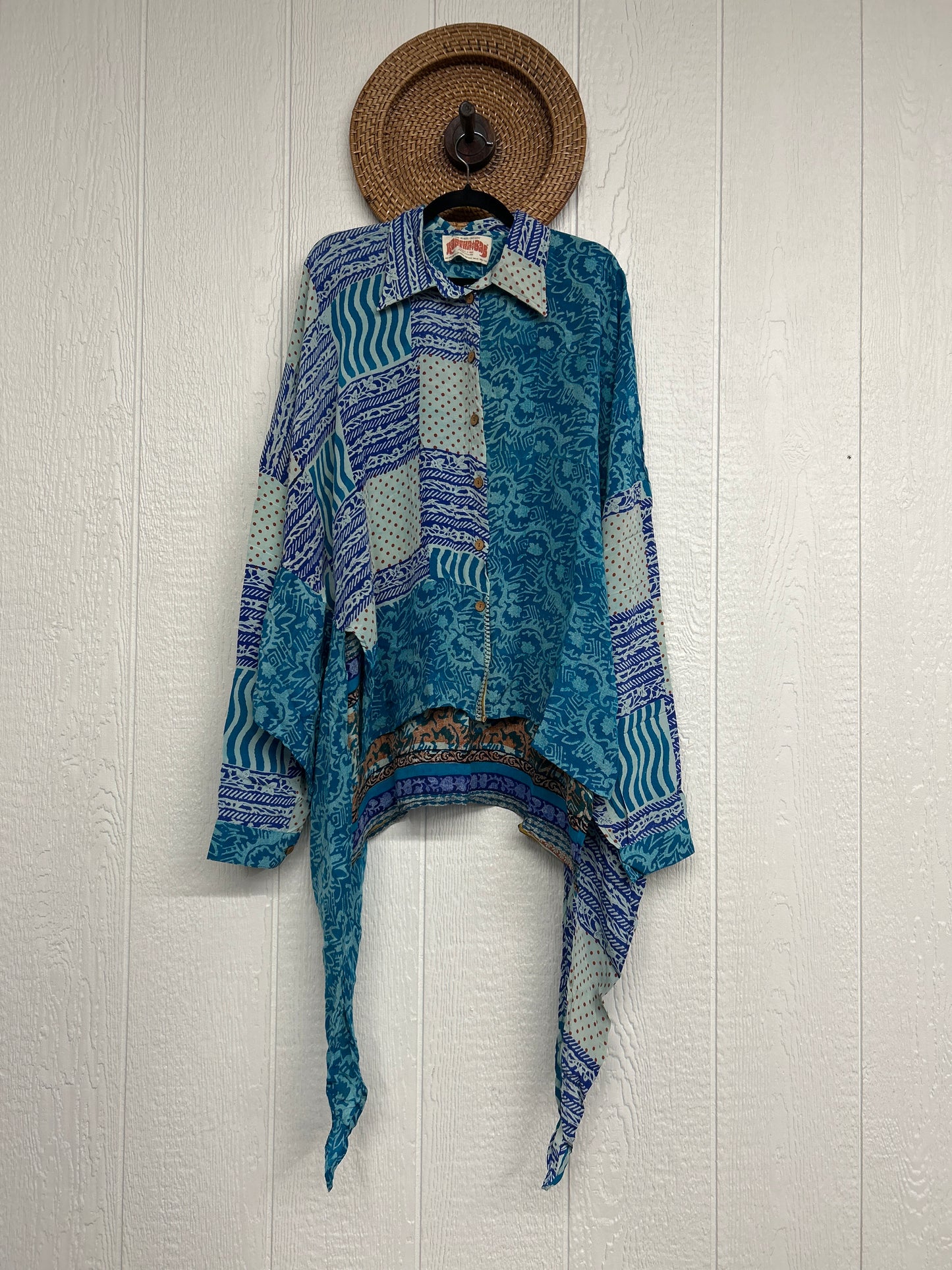 Crepe Sari Nirvana Button Down 1125 199