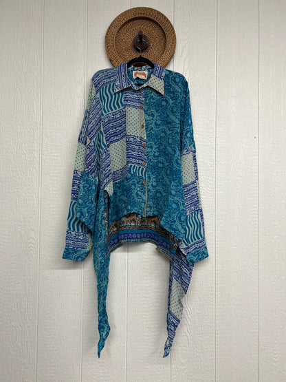 Crepe Sari Nirvana Button Down 1125 199