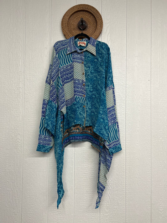 Crepe Sari Nirvana Button Down 1125 199