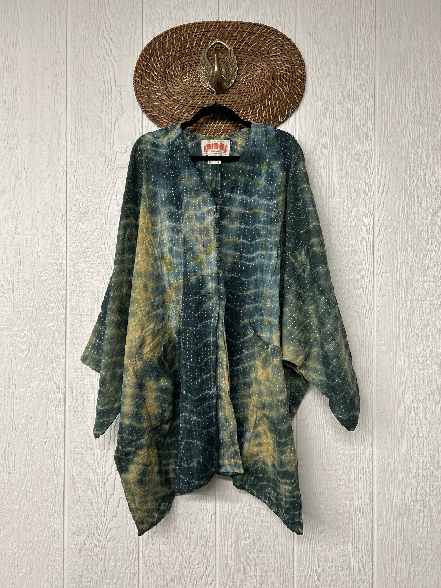 Pareo Kantha Gaia Split Tunic 0526 024