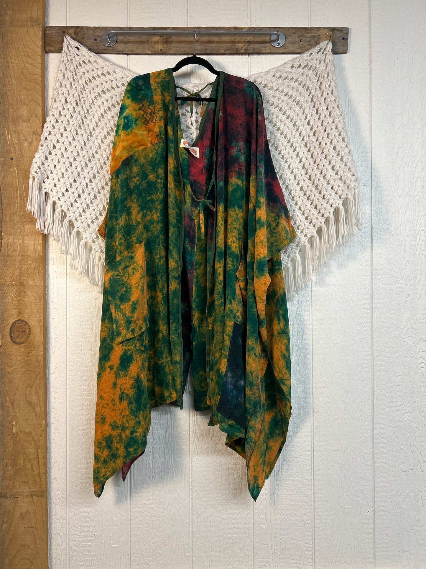 Crepe Sari Orchid Kimono 0626 258