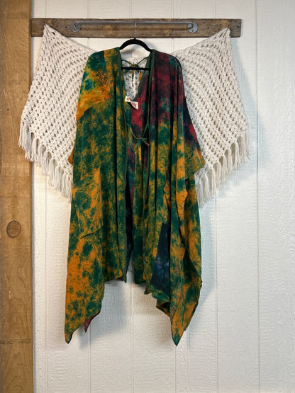 Crepe Sari Orchid Kimono 0626 258