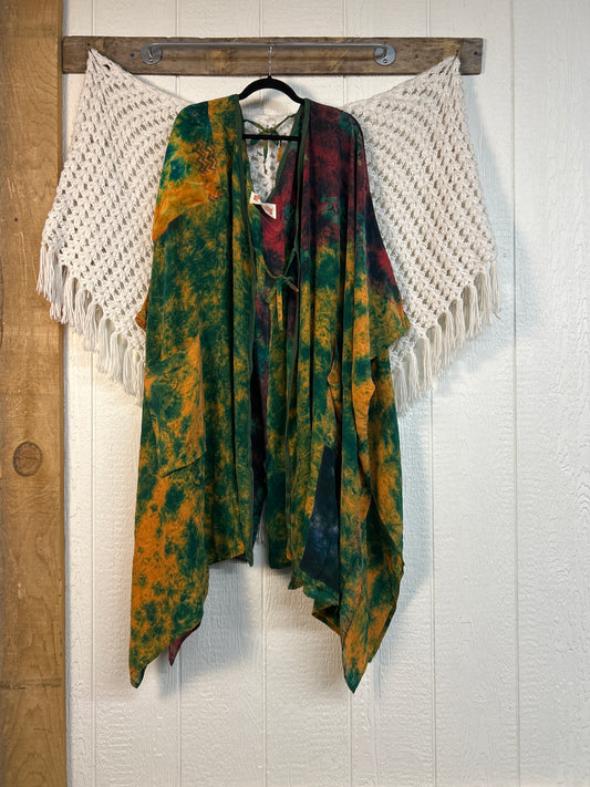 Crepe Sari Orchid Kimono 0626 258