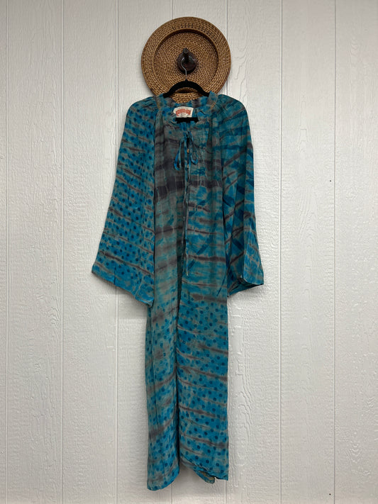 Crepe Sari Woodstock Duster Dress 0226 142