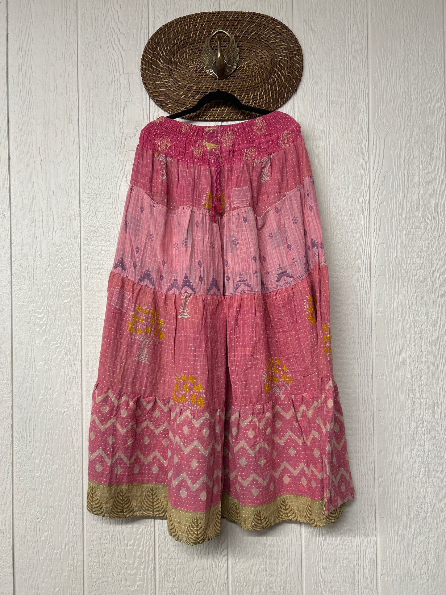 Pareo Kantha Lotus Maxi Skirt 0826 169