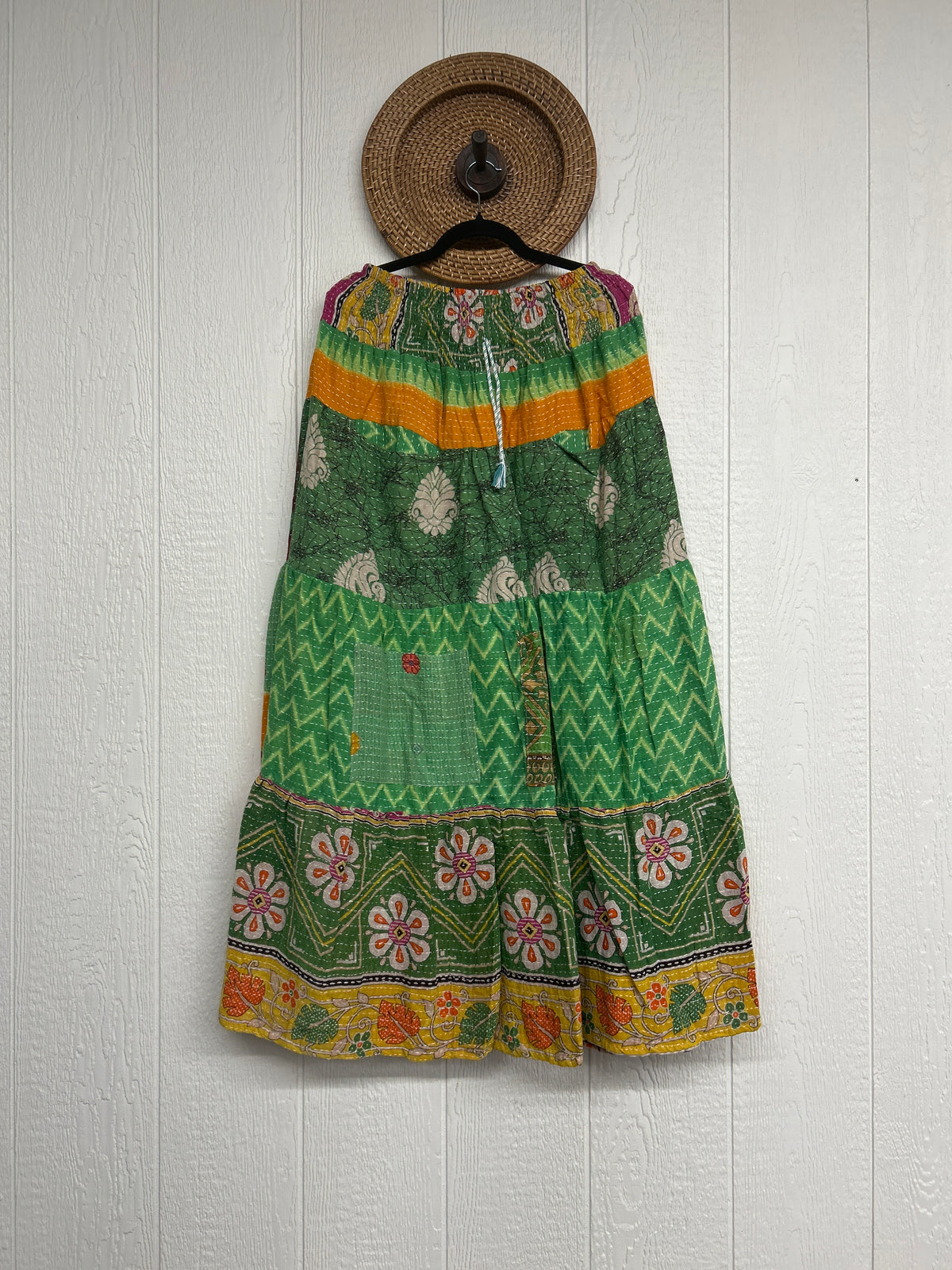 Pareo Kantha Lotus Maxi Skirt 0826 276