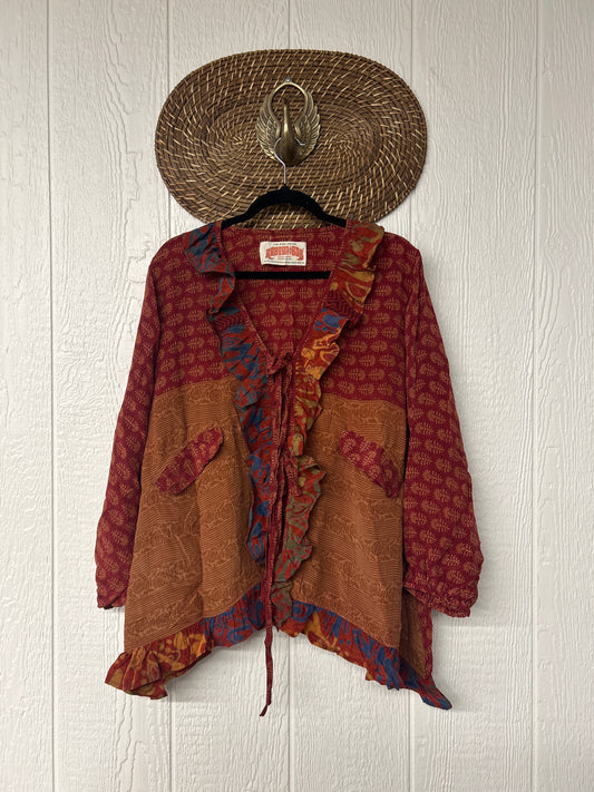 Crepe Sari Ruffle Daisy Blouse 0226 210