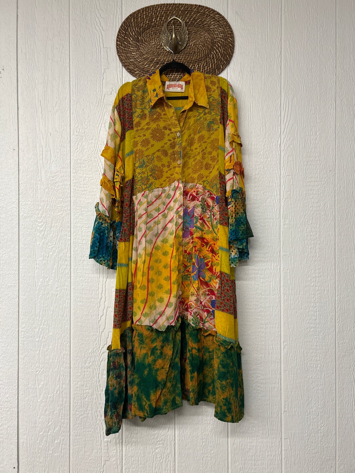 Crepe Sari Rhiannon Duster Dress 0226 009