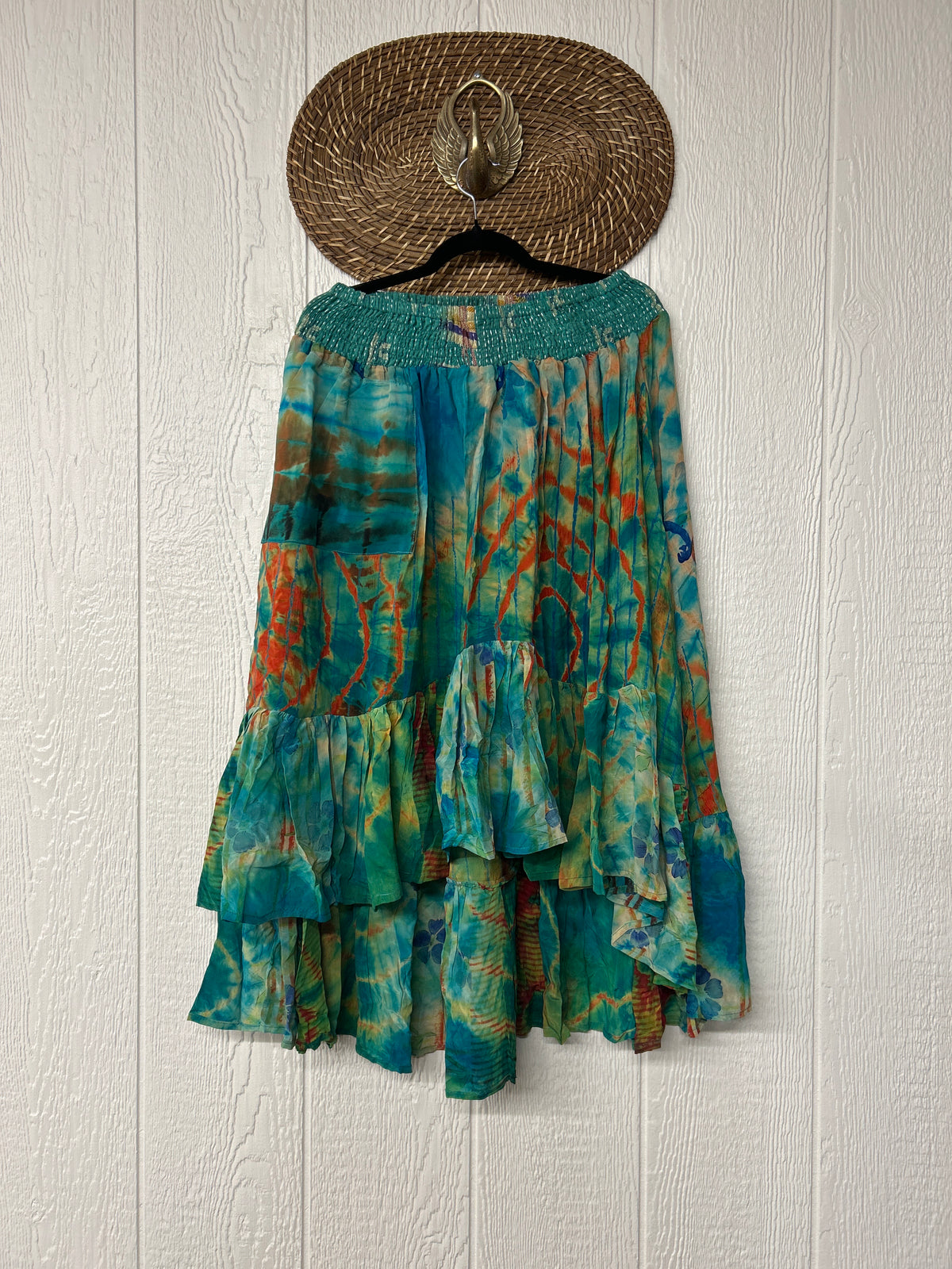 Crepe Sari Dahlia Skirt 1026 124