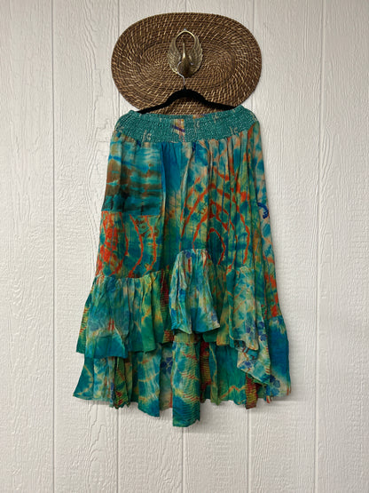 Crepe Sari Dahlia Skirt 1026 124