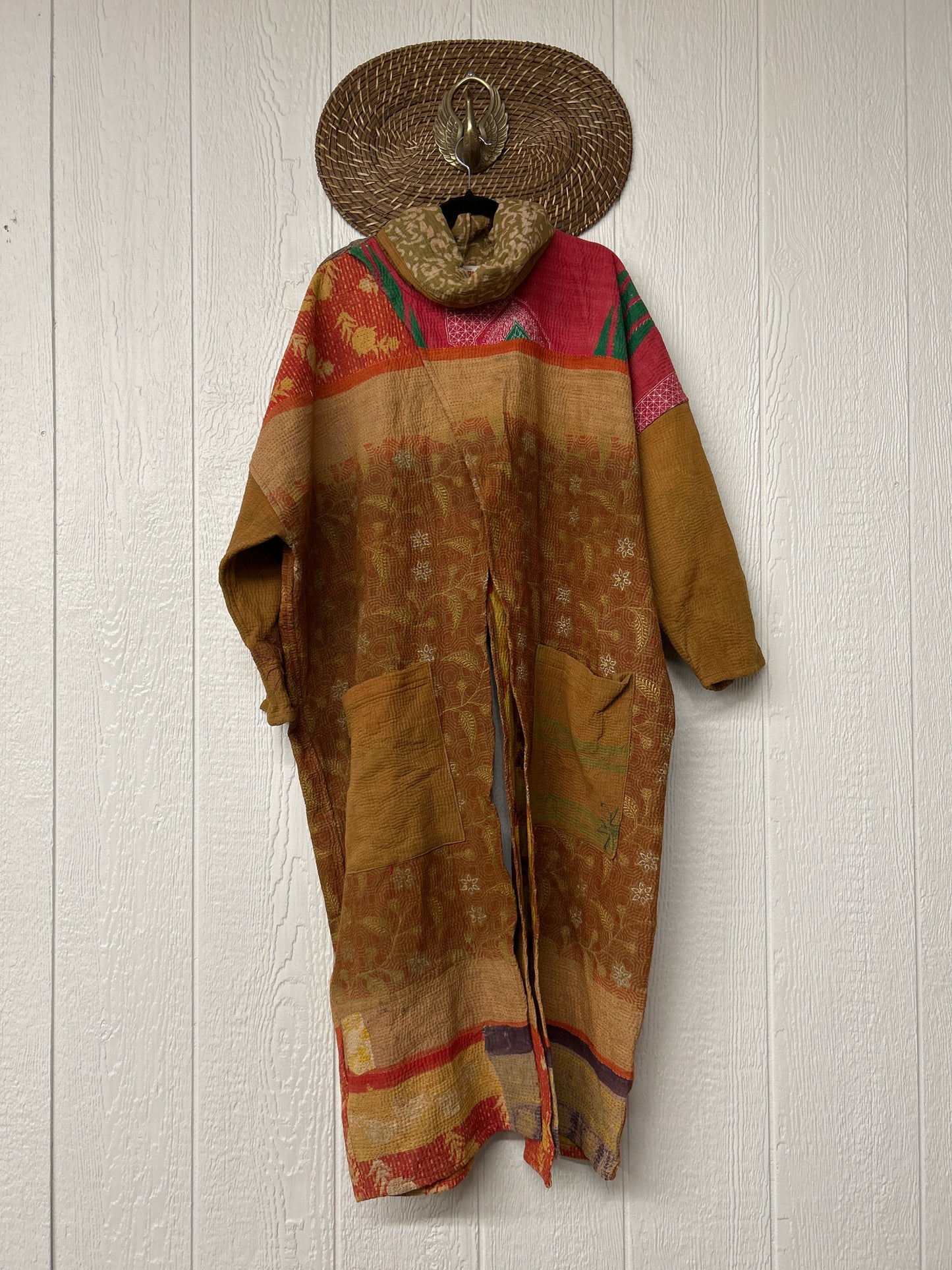 Fine Kantha Cowl Split Pullover 1225 088