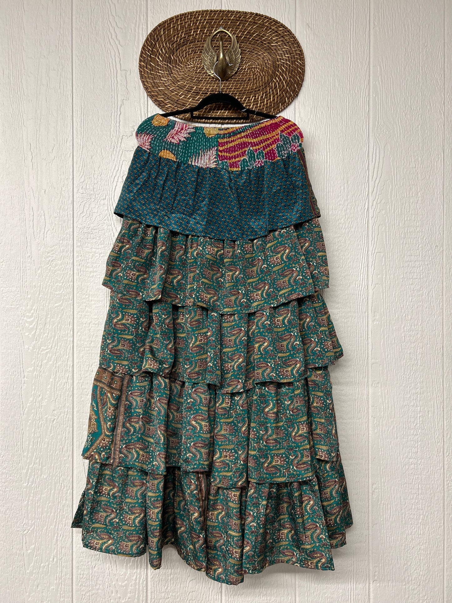 Rasgulla Sari Venus Ruffle Maxi 1125 020