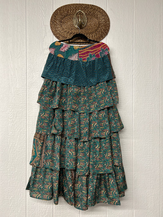 Rasgulla Sari Venus Ruffle Maxi 1125 020