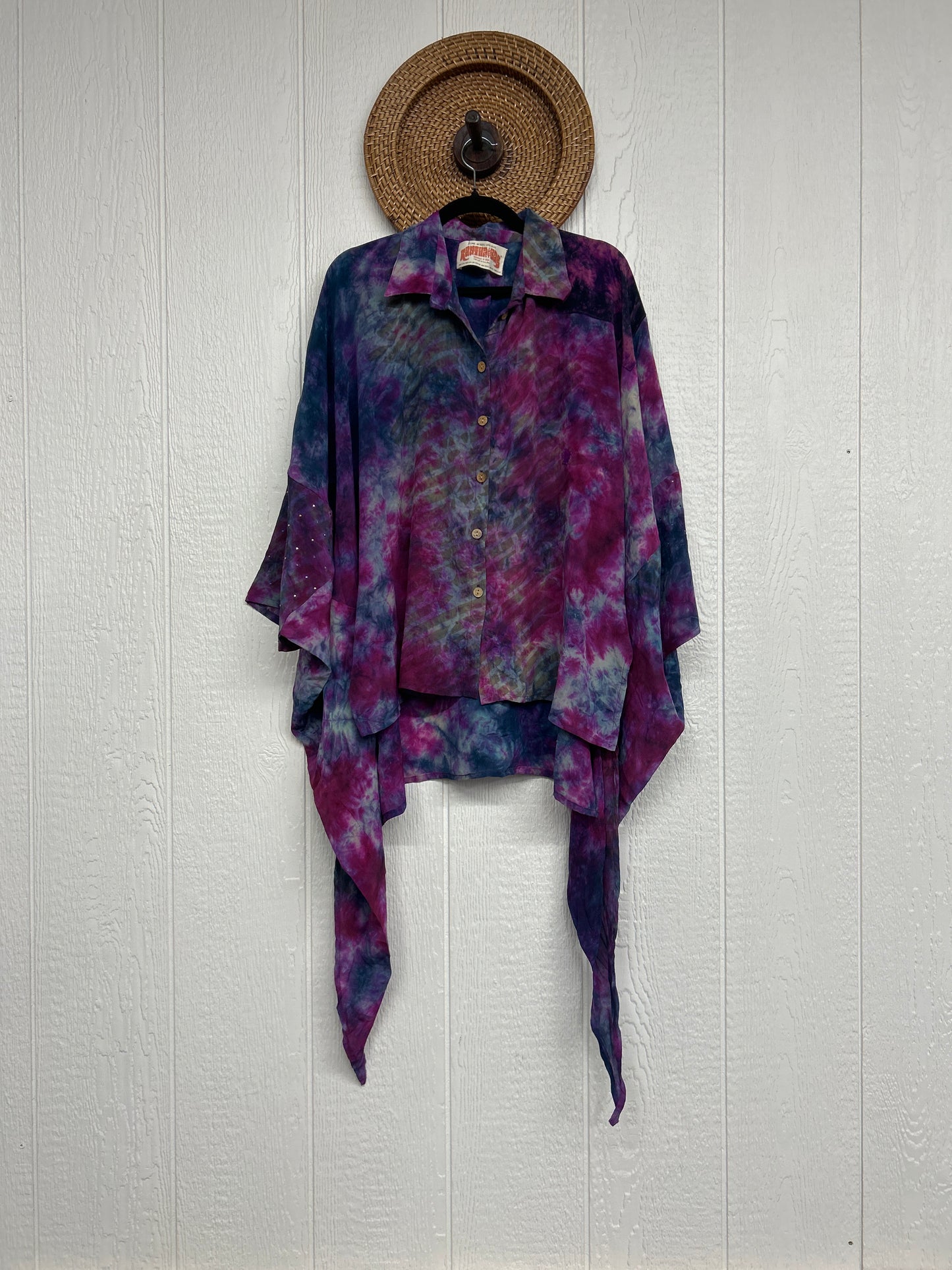 Crepe Sari Summer Nirvana Button Down 0626 130