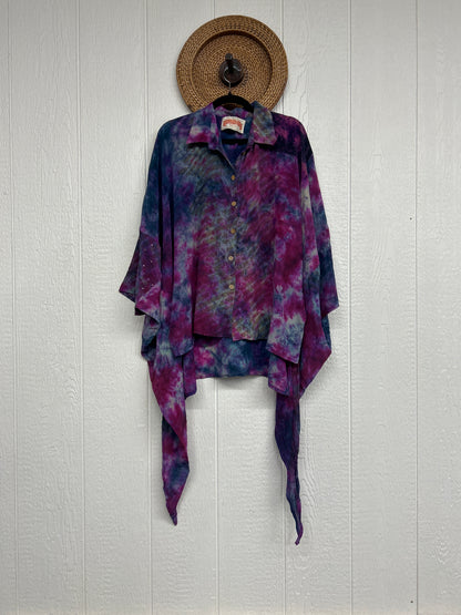 Crepe Sari Summer Nirvana Button Down 0626 130