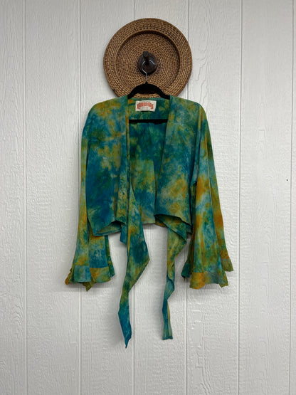 Crepe Sari Zeppelin Crop Shrug 0426 105