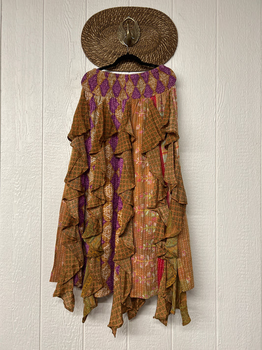 Pareo Kantha Willow Maxi Skirt 0826 190