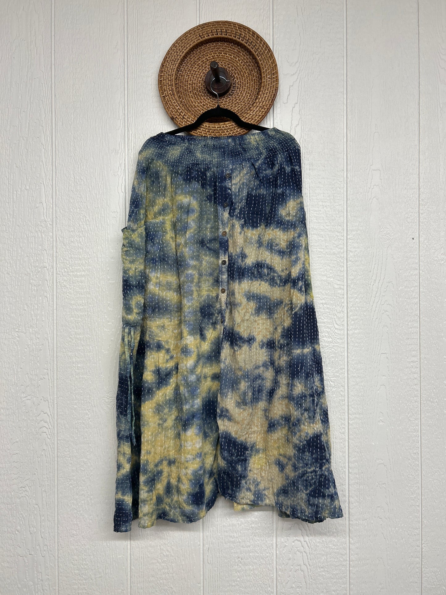 Aura Edit Pareo Kantha Butterfly Cargo Skirt 0726 017
