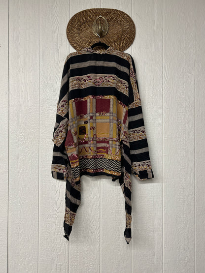 Crepe Sari Nirvana Button Down 1125 103