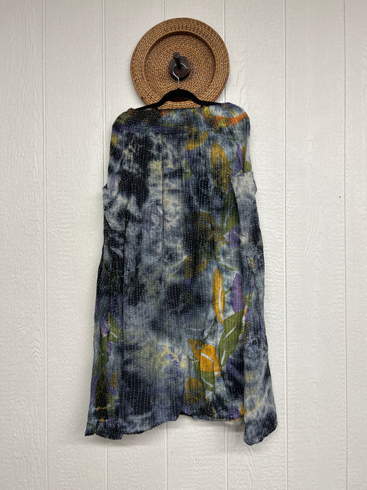 Aura Edit Pareo Kantha Butterfly Cargo Skirt 0726 005