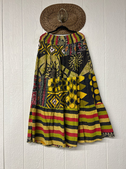 Pareo Kantha Lotus Maxi Skirt 0826 209