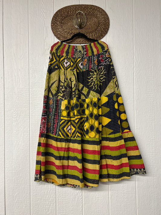 Pareo Kantha Lotus Maxi Skirt 0826 209