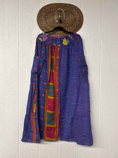 Pareo Kantha Butterfly Cargo Skirt 0426 015