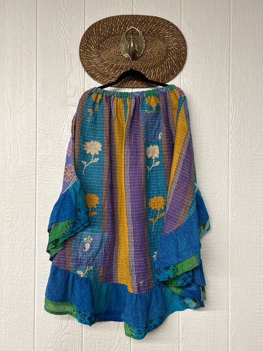 Pareo Kantha Wild Rose Skirt 0426 191