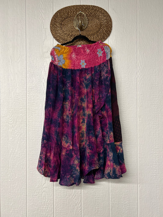 Crepe Sari Inner Peace Wrap Skirt 0626 275