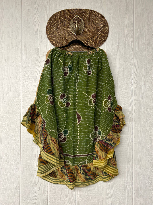Pareo Kantha Wild Rose Skirt 0426 024