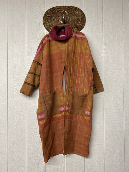 Fine Kantha Cowl Split Pullover 1225 041