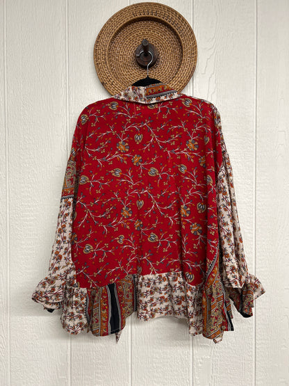 Crepe Sari Wild Rose Top 1225 137